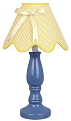 Lampa stołowa Lola 1x40W E14 niebiesko  żółta