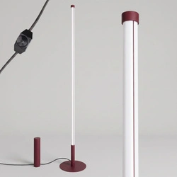 TRANG lampa stojąca do salonu nowoczesna LED burgund 4000K