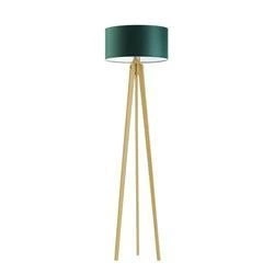 Lampa podłogowa MIAMI abażur zieleń butelkowa