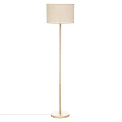 Lampa podłogowa Della 149cm beżowa/  sosna