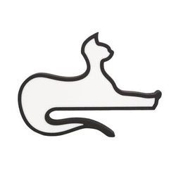 Lampka nocna LED Cat czarna do pokoju dziecka klasyczna dekoracyjna na biurko i stolik