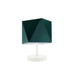 Lampka nocna do sypialni PASADENA nowoczesna z abażurem zielonym LYSNE 30 cm
