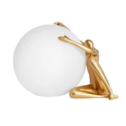 Nowoczesna lampa stołowa WOMAN-1 złota 47 cm Step into Design do salonu i sypialni