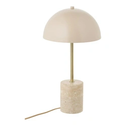 Lampa stołowa Sheffield marmurowa beżowa glamour do salonu i sypialni