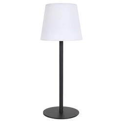 Nowoczesna lampa stołowa LED Intesi czarna z USB i regulacją do salonu i sypialni