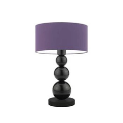 Lampka nocna HONOLULU nowoczesna fioletowa z abażurem do sypialni i salonu LYSNE