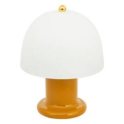 Nowoczesna lampka nocna LED Rick Atmosphera 21 cm żółta do sypialni i salonu na baterie