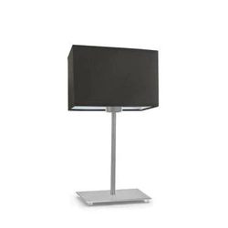 Lampka nocna AMALFI nowoczesna brązowa z abażurem do sypialni i salonu LYSNE 40 cm
