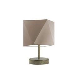 Lampka nocna PASADENA nowoczesna beżowa z abażurem do sypialni i salonu LYSNE 30 cm
