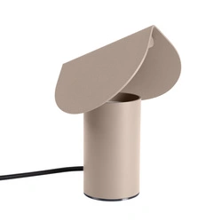 Lampa biurkowa LED BISCUIT taupe nowoczesna aluminiowa na biurko