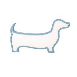 Lampka nocna LED Dog niebieska do pokoju dziecka nowoczesna dekoracyjna CANDELLUX 12W