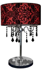 Astor nowoczesna lampa stołowa z welurowym abażurem glamour do salonu i sypialni CANDELLUX