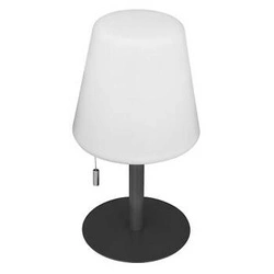 Lampka nocna LED Zack Atmosphera szara akumulatorowa nowoczesna do sypialni i salonu
