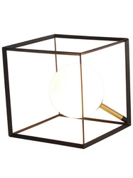 Lampka nocna Weert 200 nowoczesna czarna metalowa do sypialni i salonu Ledea 20 cm