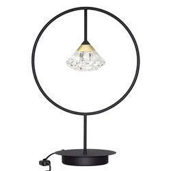 Lampka nocna LED glamour Tiffany No. 1 T do sypialni czarna ALTAVOLA DESIGN 50 cm
