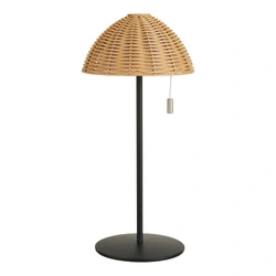 Lampka nocna LED Wigan boho do sypialni i salonu z portem USB