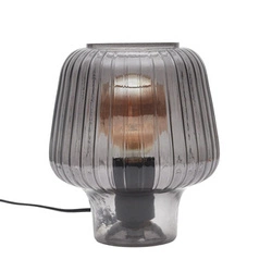 Lampa stołowa Lasima szklana dymiona do salonu i sypialni nowoczesna glamour Intesi