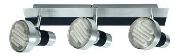 Lampa sufitowa LED Sortha 3-punktowa srebrna regulowana do salonu i kuchni CANDELLUX