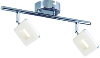 Nowoczesna lampa sufitowa LED Cynthia chrom regulowana do salonu i sypialni 2-punktowa