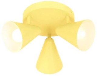 Plafon okrągły żółty metalowy Amor CANDELLUX LIGHTING klasyczny do salonu kuchni 34 cm