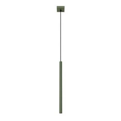Lampa wisząca Pastelo 1 zielona oliwka nowoczesna regulowana do salonu i nad stół