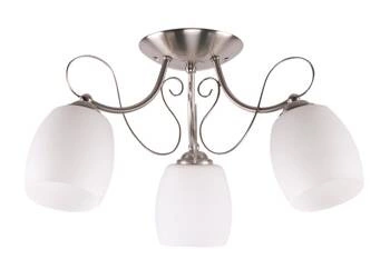 Lampa wisząca Amba biała szklana 3-punktowa do salonu i jadalni CANDELLUX