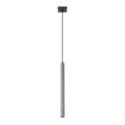 Nowoczesna lampa wisząca betonowa Pastelo 1 szara do salonu i kuchni SOLLUX LIGHTING