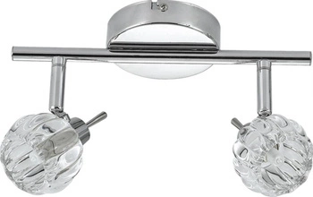 Lampa sufitowa Bombola chromowana 2-punktowa regulowana do salonu i sypialni CANDELLUX
