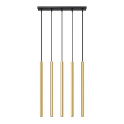 Lampa sufitowa Pastelo 5L nowoczesna złota regulowana do salonu i jadalni SOLLUX