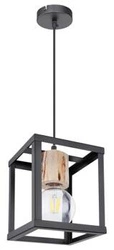 Lampa wisząca Retro czarny 1x40W E27  klosz czarny