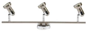 Lampa sufitowa Arkon nowoczesna regulowana metalowa chrom 3-punktowa do salonu i kuchni