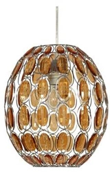 Nowoczesna lampa wisząca kula SeLMa 25 pomarańczowa do salonu i sypialni CANDELLUX