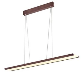 Nowoczesna lampa wisząca LED Coconut brązowa 91 cm nad stół do salonu i jadalni