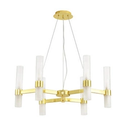Lampa sufitowa glamour CANDELA-6 złota 70 cm regulowana do salonu i jadalni Step into Design