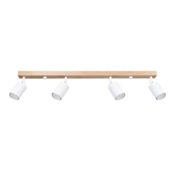 Plafon biały nowoczesny VERDO 4 SOLLUX LIGHTING do salonu i kuchni metalowy regulowany