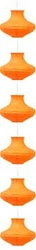 Lampa wisząca Griff - /6 papierowy śr.25  orange e-14 6x40W