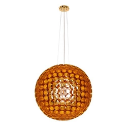 Lampa wisząca kula Abros miedziana nad stół do salonu 50 cm