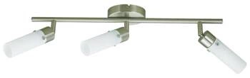 Lampa sufitowa Concordia 3-punktowa regulowana nikiel nowoczesna do salonu i jadalni