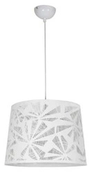 Lampa wisząca Orlando 35 biała metalowa do salonu i kuchni z motywem wiatraka