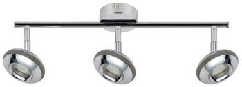 Nowoczesna lampa sufitowa LED Skipper chrom 3-punktowa regulowana do salonu i kuchni