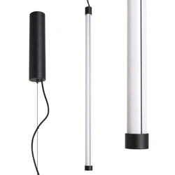Lampa wisząca TRANG 75 czarna LED regulowana do kuchni nad wyspę