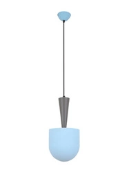 Lampa sufitowa Visby niebieska nowoczesna pojedyncza do salonu, sypialni i jadalni