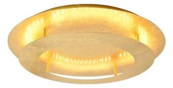 Plafon LED okrągły Merle 50 cm złoty nowoczesny do salonu i sypialni CANDELLUX