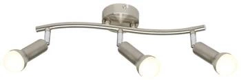 Nowoczesna lampa sufitowa Arc 3-punktowa srebrna z ruchomym kloszem do salonu i kuchni CANDELLUX