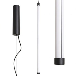 Lampa wisząca TRANG 100 czarna LED regulowana nad wyspę