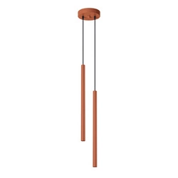 Lampa wisząca Pastelo 2 nowoczesna czerwona regulowana do salonu i nad stół SOLLUX