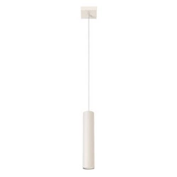 Lampa wisząca loftowa Lagos beżowa regulowana do salonu i kuchni sufitowa 1-punktowa