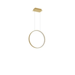 Lampa wisząca RIO 55 złota LED nowoczesna do salonu i jadalni aluminium 55 cm