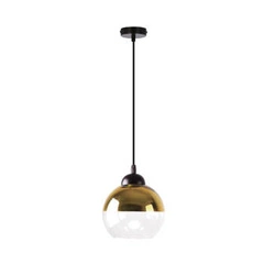 Lampa wisząca kula szklana Contessa złota nowoczesna regulowana do salonu i jadalni