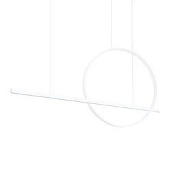 Lampa wisząca LED GLAD biała nowoczesna regulowana do salonu kuchni nad stół Thoro